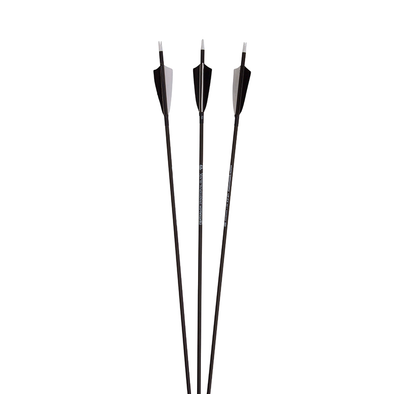 flecha-completa-tradicional-bearpaw-slim-line-black-feathers