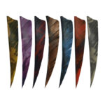 Pluma natural Gateway Feathers 4" RW escudo barrada (10 uds)