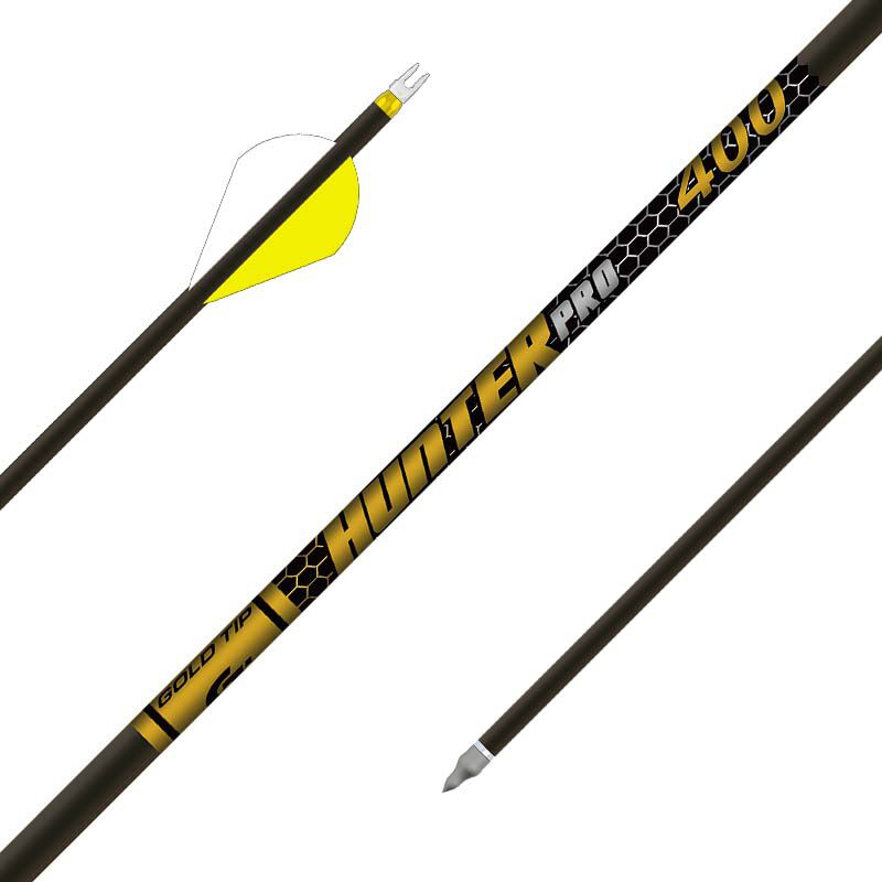 Gold Tip Hunter Pro Complete Arrow with 2" Feather (12 pcs) Gold Tip Hunter Pro Complete Arrow with 2" Feather (12 pcs)