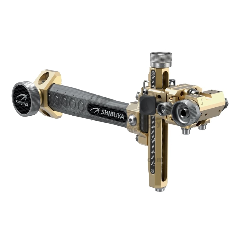 Visor de Precision Shibuya Ultima CP Pro 400-9-Carbon RH-LH-oro