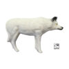 3D White Wolf Target SRT 123x75cm
