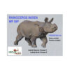 3D Indian Rhinoceros Foam Target 130x40x70cm