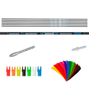 Flechas de pluma natural completas Radius