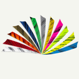 Pluma natural Bearpaw de 4" Escudo Camo (10 uds)