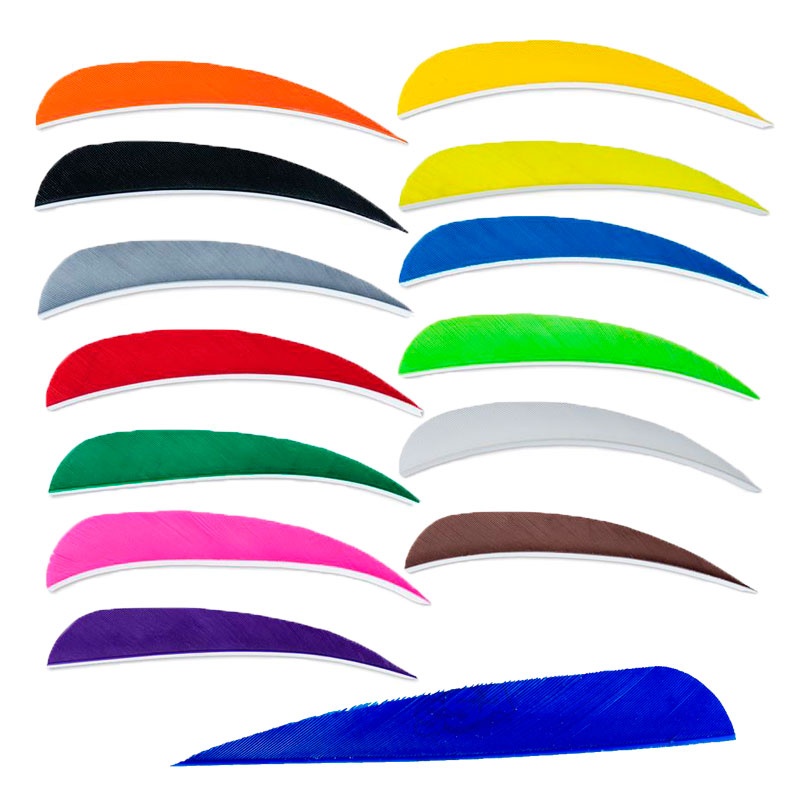 Pluma natural Bucktrail 4" LW parabólica (10 u) Pluma natural Bucktrail 4" LW parabólica (10 u)